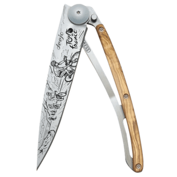 Nóż Deejo Tattoo olive wood Tour de France Bunch