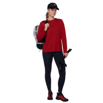 Koszulka z długim rękawem Mammut MASSONE LIGHT LONGSLEEVE WOMEN 3818 dark mammut red
