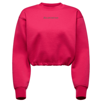 Bluza La Sportiva HERITAGE LOGO CROP SWEATER Women Azalea/Redwood