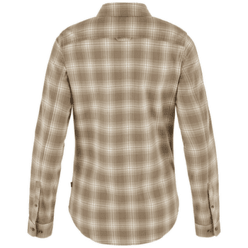 Koszula z długim rękawem Fjällräven Övik Flannel Shirt Women Chalk White-Suede Brown