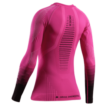 Koszulka z długim rękawem X-Bionic INVENT GRAPHICS SHIRT LS Women FLUO PINK/X WHITE