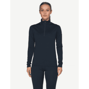 Koszulka z długim rękawem Devold Breeze Plus Merino 200 Zip Neck Women 284A INK