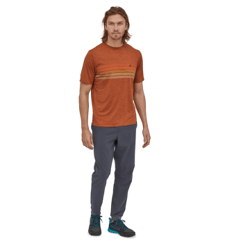 Koszulka z krótkim rękawem Patagonia Cap Cool Daily Graphic Shirt Men 73 Text Logo: Clement Blue X-Dye