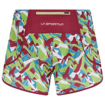 Szorty La Sportiva TIMING SHORT Women Red Plum/Lime Green