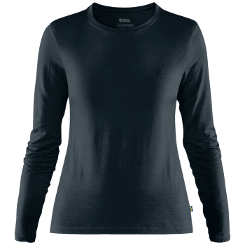 Koszulka z długim rękawem Fjällräven Abisko Wool LS Women Dark Navy