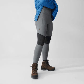 Legginsy Fjällräven Abisko Värm Trekking Tights Women Black-Iron Grey