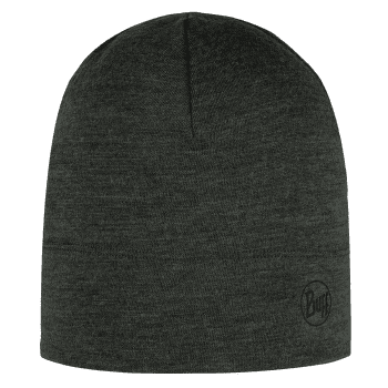 Czapki Buff Midweight Merino Wool Hat Forest Night Melange (118006) SOLID BARK
