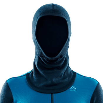 Bluza Aclima WarmWool Hood Sweater W/Zip Women Navy Blazer / Blue Sapphire / Azure Blue