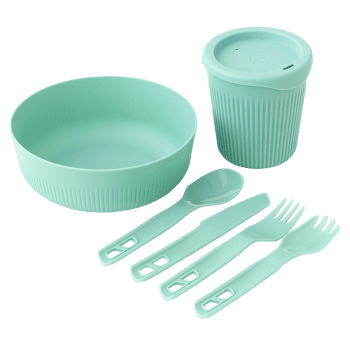 Zestaw Sea to Summit Passage Dinnerware Set - [1P] [6 Piece] Aqua Sea Blue