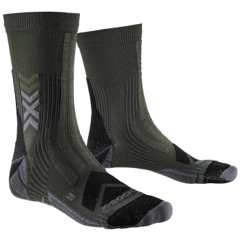 Skarpety X-Bionic HIKE EXPERT SILVER CREW DARK SAGE/BLACK