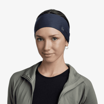 Opaska na głowę Buff CoolNet UV+® Headband Solid Black SOLID NIGHT BLUE