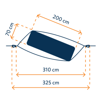 Hamaka Ticket to the Moon Mat Hammock army green