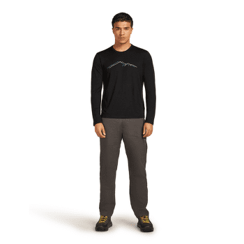 Koszulka z długim rękawem Icebreaker Merino 150 Tech Lite LS Tee Rainer Ridge Men BLACK