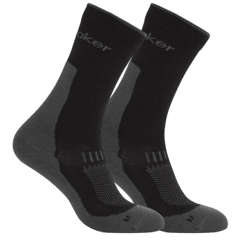 Skarpety Icebreaker Merino Hike+ Light Crew Men - 2 pack BLACK/OBSIDIAN