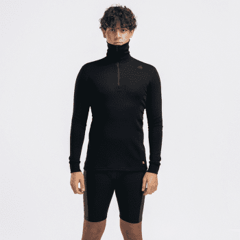 Triko s dlouhým rukávem Aclima WarmWool Polo Men Green Gables / Corsair / Jet Black