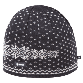 Czapki Kama Knitted beanie A128 black 110