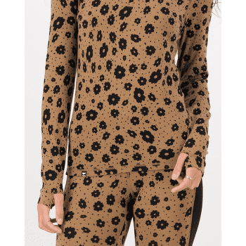 Koszulka z długim rękawem Mons Royale Cascade Merino Flex 1/4 Zip Long Sleeve Women Aoraki Lily Toffee