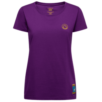 Koszulka z krótkim rękawem La Sportiva CLIMBING ON THE MOON T-Shirt Women Viola/Giallo