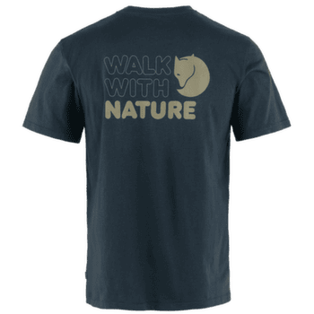 Koszulka z krótkim rękawem Fjällräven Walk With Nature T-shirt men Dark Navy