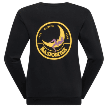 Koszulka z długim rękawem La Sportiva Climbing on the Moon Sweatshirt Women Nero/Giallo