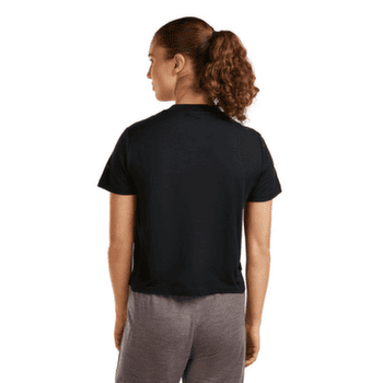 Koszulka z krótkim rękawem Icebreaker Merino 150 Tech Lite SS Crop Tee NZ Flora Women ECRU HTHR
