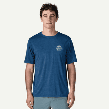 Koszulka z krótkim rękawem Patagonia Cap Cool Daily Shirt - Great Waves Men Dyno White