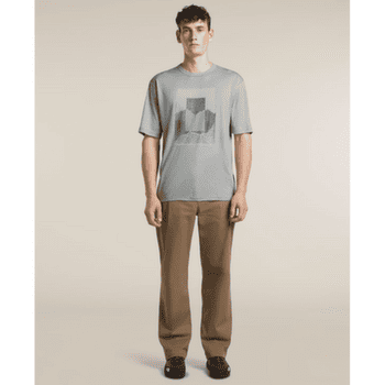 Koszulka z krótkim rękawem Icebreaker Merino 150 Tech Lite SS Relaxed Tee Mountain Shift Men Midnight Navy