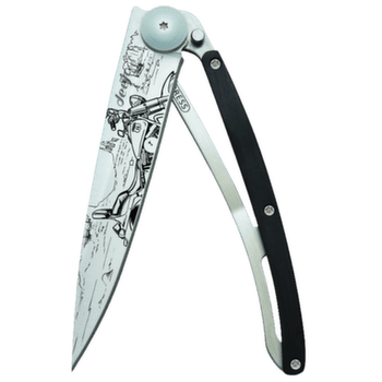 Nóż Deejo Tattoo ebony wood Easy Rider