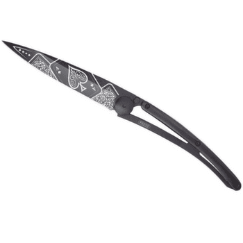 Nóż Deejo Tattoo Black ebony wood Good Luck