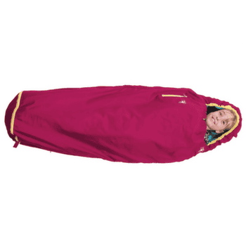 Śpiwór Grüezi bag Kids Grow Colorful Raspberry Red Raspberry Red