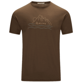 Koszulka z krótkim rękawem Aclima LightWool 140 Classic Tee Sunset Men Dark Earth