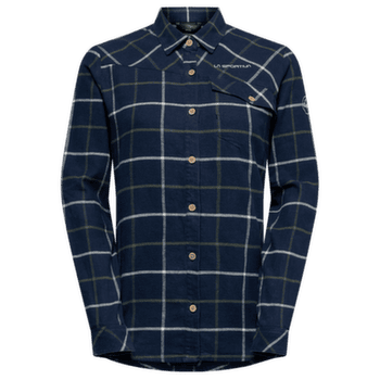 Koszula z długim rękawem La Sportiva RAMBLER LIGHT FLANNEL SHIRT Women Night Sky/Chalk