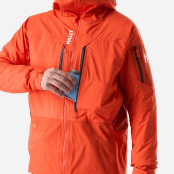 Kurtka Millet M WHITE 3L JACKET MEN FLAME/PAPRIKA