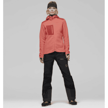 Kurtka Norrona trollveggen warm3 Zip Hood Women Deep Sea Coral/Baked Apple