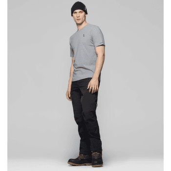 Koszulka z krótkim rękawem Norrona /29 cotton activity embroidery T-shirt Men Grey Melange