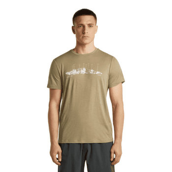 Koszulka z krótkim rękawem Icebreaker Merino 150 Tech Lite SS Tee The Peaks Men ATLANTIS