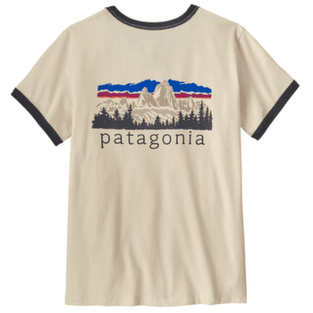 Koszulka z krótkim rękawem Patagonia FITZ ROY FOOTHILLS RINGER TEE Women Undyed Natural