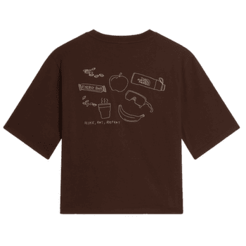 Koszulka z krótkim rękawem The North Face HIKE PICNIC BOXY SHORT SLEEVE TEE-GRAPHIC WOMEN NMF DARK CHESTNUT