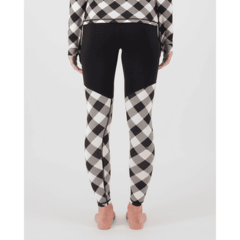 Legginsy Mons Royale Cascade Merino Base Layer Legging Women Check / Black