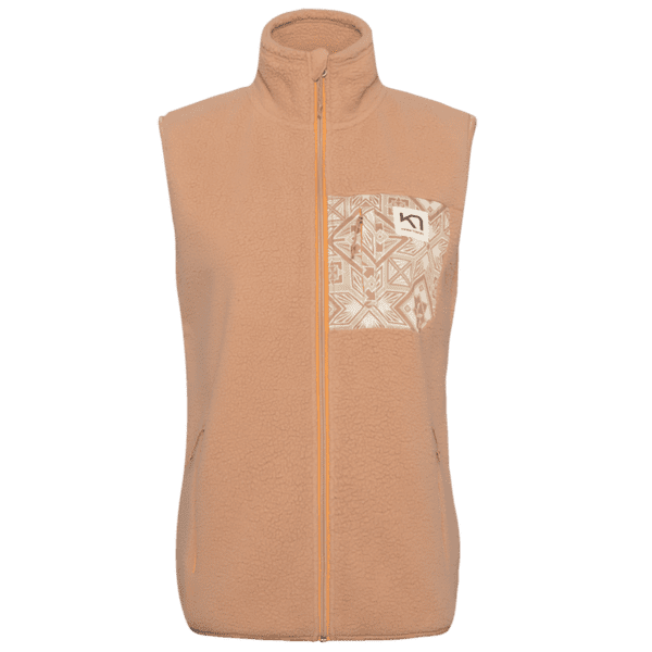 Kamizelka Kari Traa ROTHE VEST LIGHT BROWN