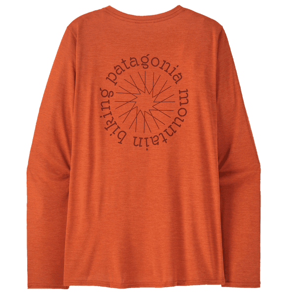 Koszulka z długim rękawem Patagonia Cap Cool Daily Graphic Shirt Lands Long Sleeve Women Spoke Stencil: Redtail Rust X-Dye