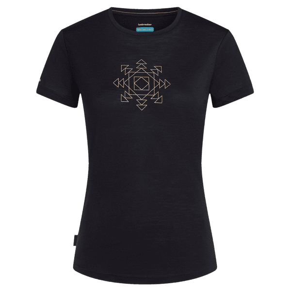 Koszulka z krótkim rękawem Icebreaker Merino Blend 125 Cool-Lite™ Sphere SS Tee Fusion Women BLACK