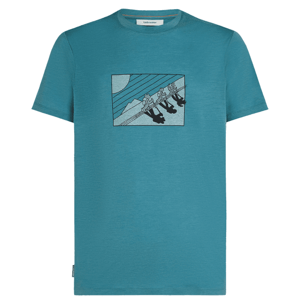 Koszulka z krótkim rękawem Icebreaker Merino 150 Tech Lite SS Tee In The Wild Men TOPAZ
