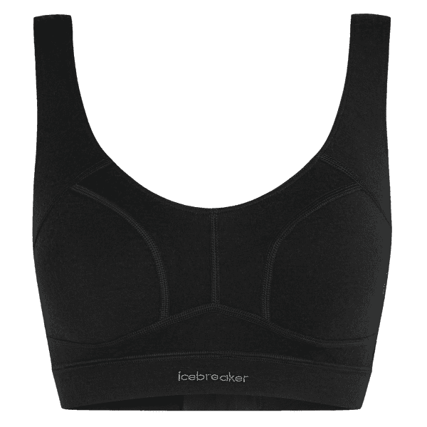 Biustonosz Icebreaker Merino Queens Clasp Bra Women BLACK