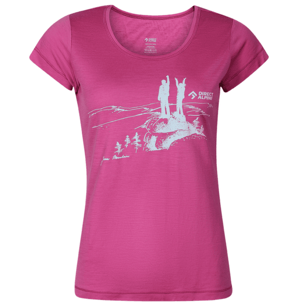 Koszulka z krótkim rękawem Direct Alpine Furry Lady 2.0 orchid (Jizera Mountains)