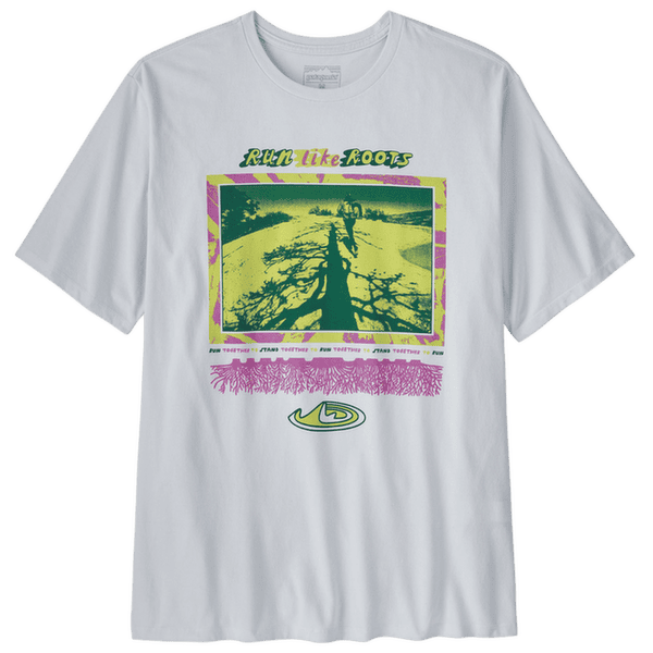 Koszulka z krótkim rękawem Patagonia Run Like Roots Responsibili-Tee Men White