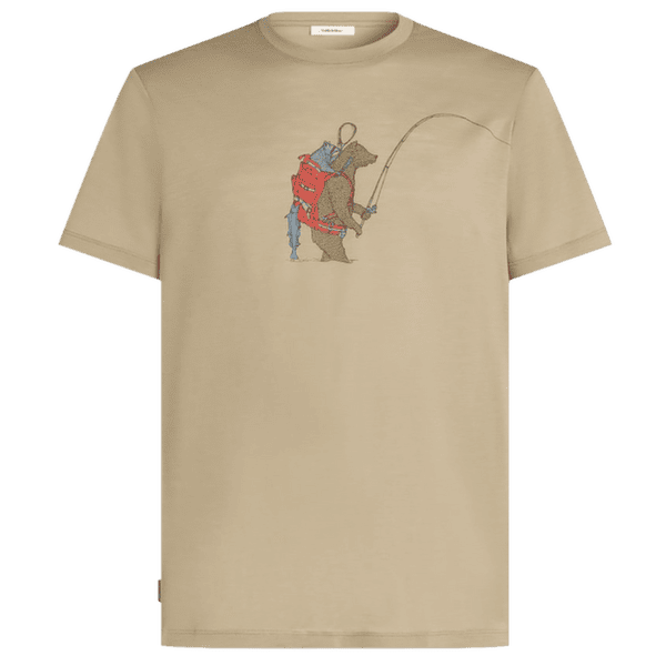 Koszulka z krótkim rękawem Icebreaker Merino 150 Tech Lite SS Tee Bear Catch Men FLAGSTONE