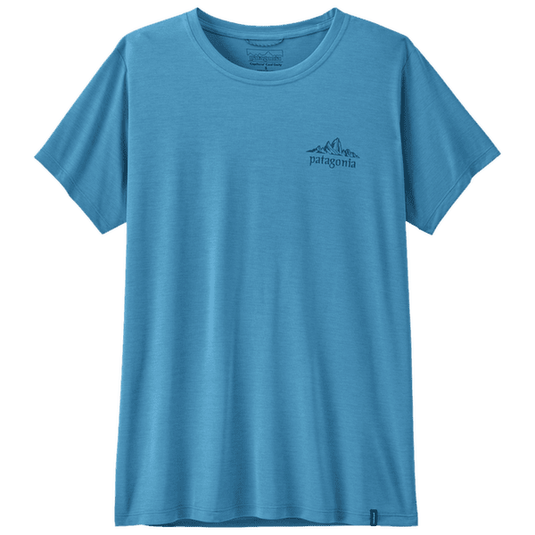 Koszulka z krótkim rękawem Patagonia Cap Cool Daily Shirt - Cloud Crag Women Shore Blue - Light Shore Blue X-Dye