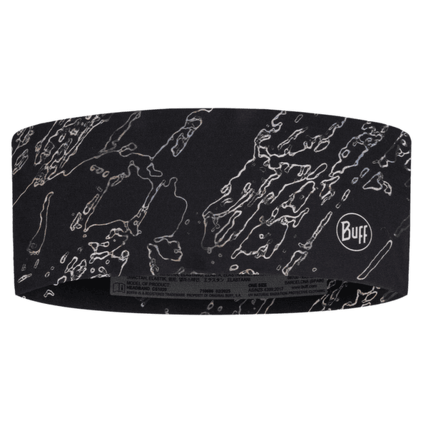 Opaska na głowę Buff Coolnet UV Wide Headband ANTER BLACK