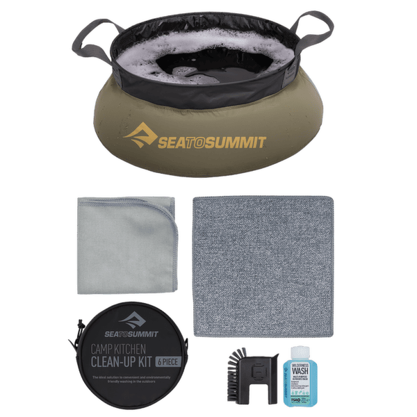 Zestaw Sea to Summit Camp Kitchen Clean Up Kit 6 Piece Assorted